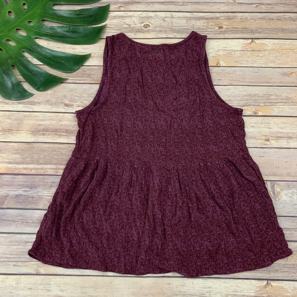 O'Neill women's purple floral sleeveless boho top - Picture 6 of 8